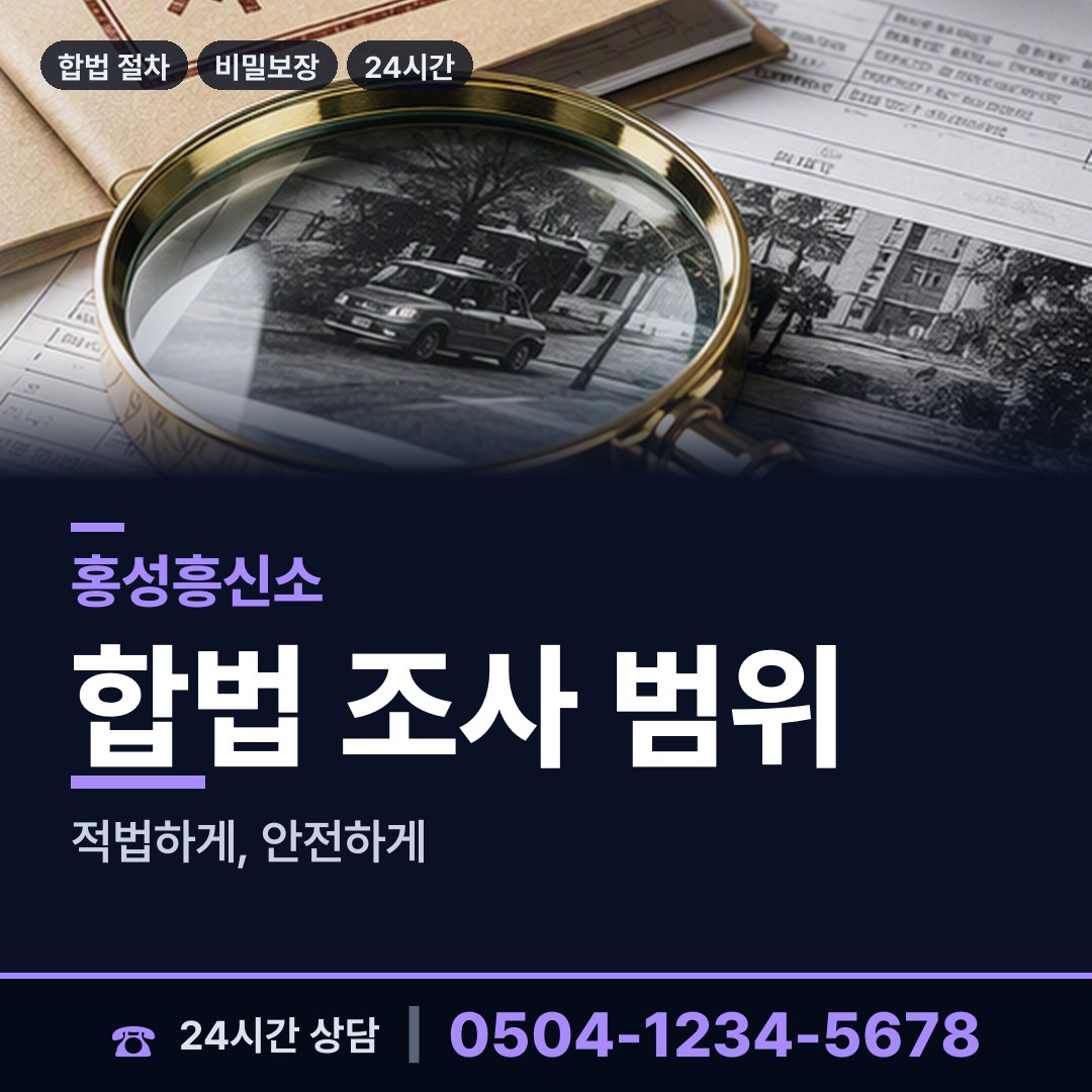 홍성 결성면 대기업조사 상담 안내